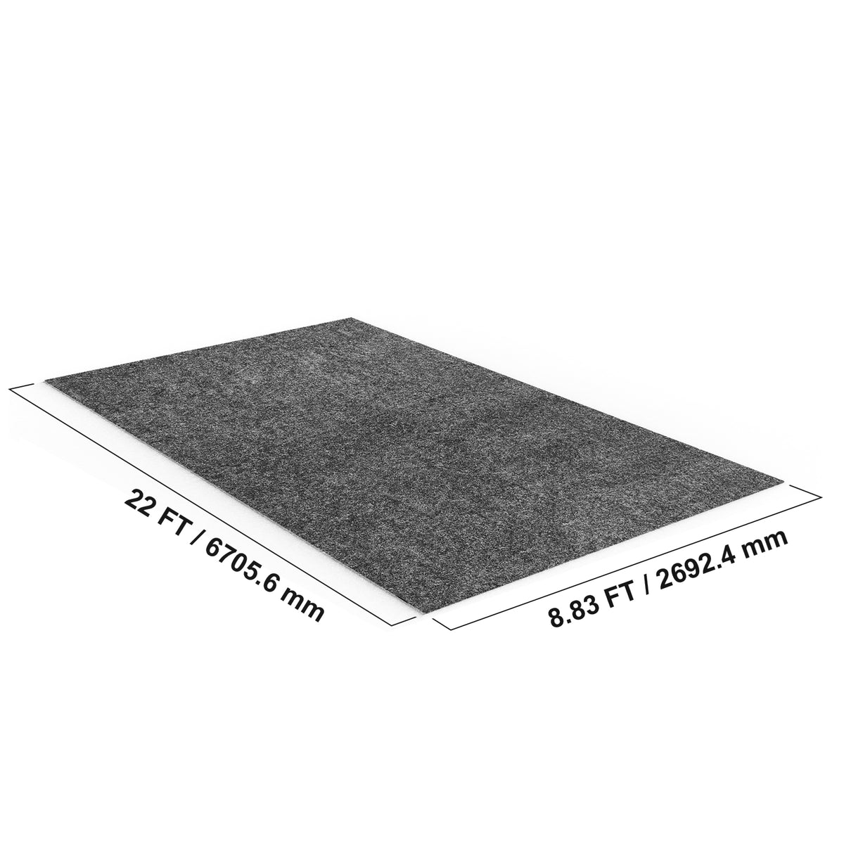 MATA GARAŻOWA VEVOR 2692X6705X2 4MM PODŁOGA WARSZTATOWA MOCNA WODOODPORNA