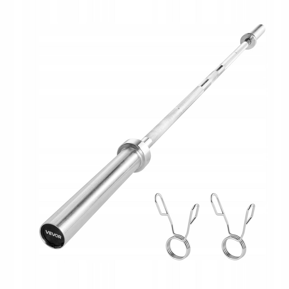 SZTANGA VEVOR CHROMOWANA 182 CM DRĄŻEK DO PODCIĄGANIA ŻEBROWANA RĄCZKA