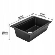 ZLEW KUCHENNY GRANITOWY VEVOR 84X56X25 CM NABLATOWY CZARNY PREMIUM