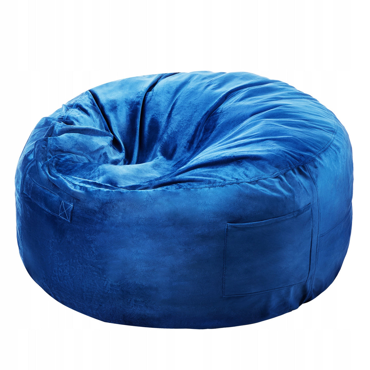FOTEL GAMINGOWY VEVOR WOREK SAKO OKRĄGŁY 89X89X56 CM NIEBIESKI PREMIUM