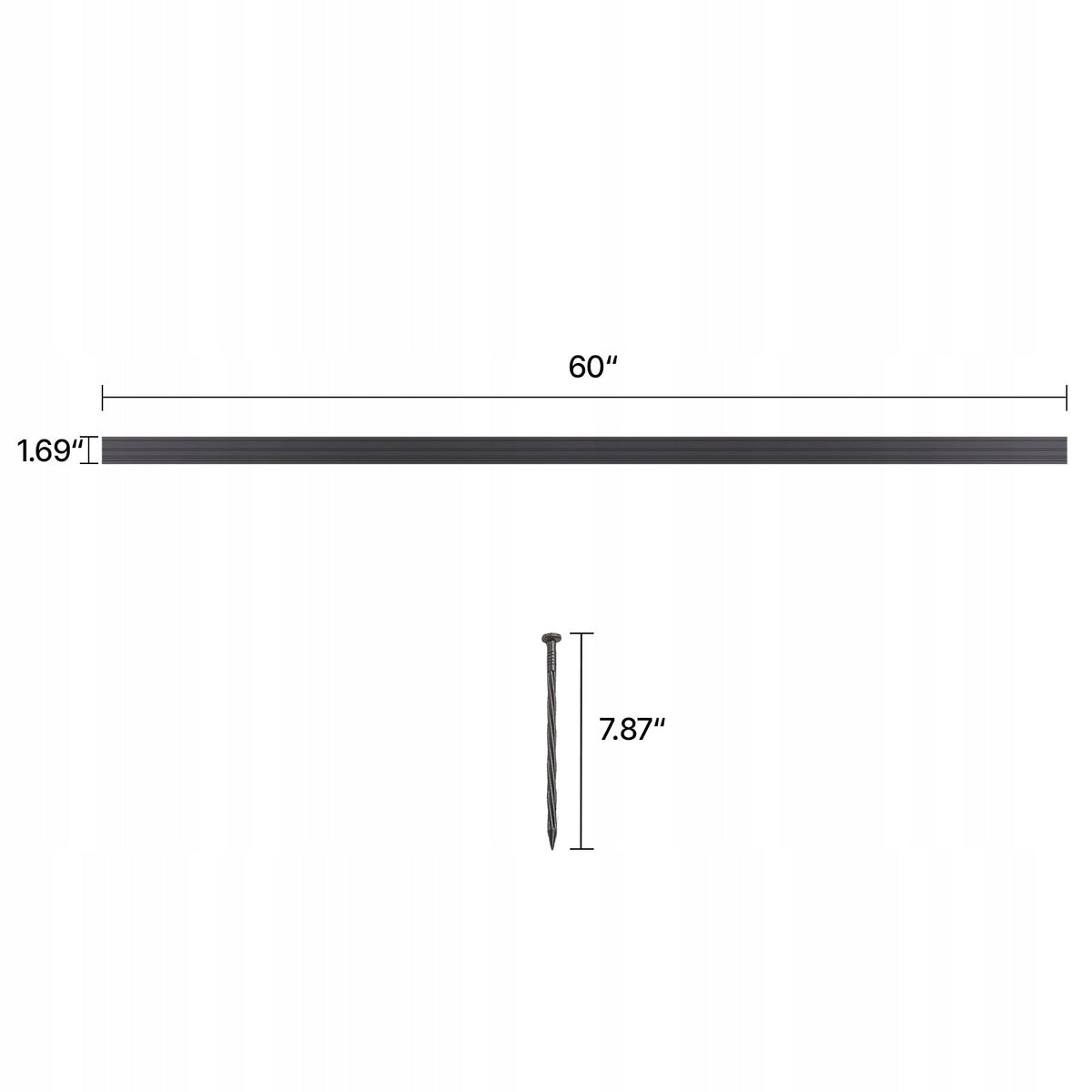 OBRZEŻE OGRODOWE VEVOR ALUMINIOWE 10 SZT 1524X43X1.6MM MOCNE I TRWAŁE