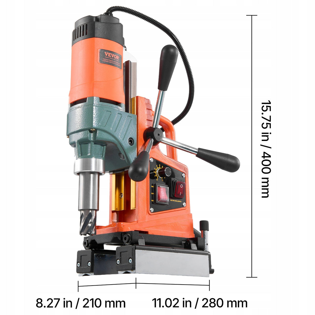 WIERTARKA MAGNETYCZNA VEVOR 1400W 50MM MOCNA STABILNA PROFESJONALNA