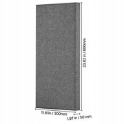 VEVOR PANELE AKUSTYCZNE 4 SZT 600X300X50MM SAMOPRZYLEPNE MOCNE WYGŁUSZENIE