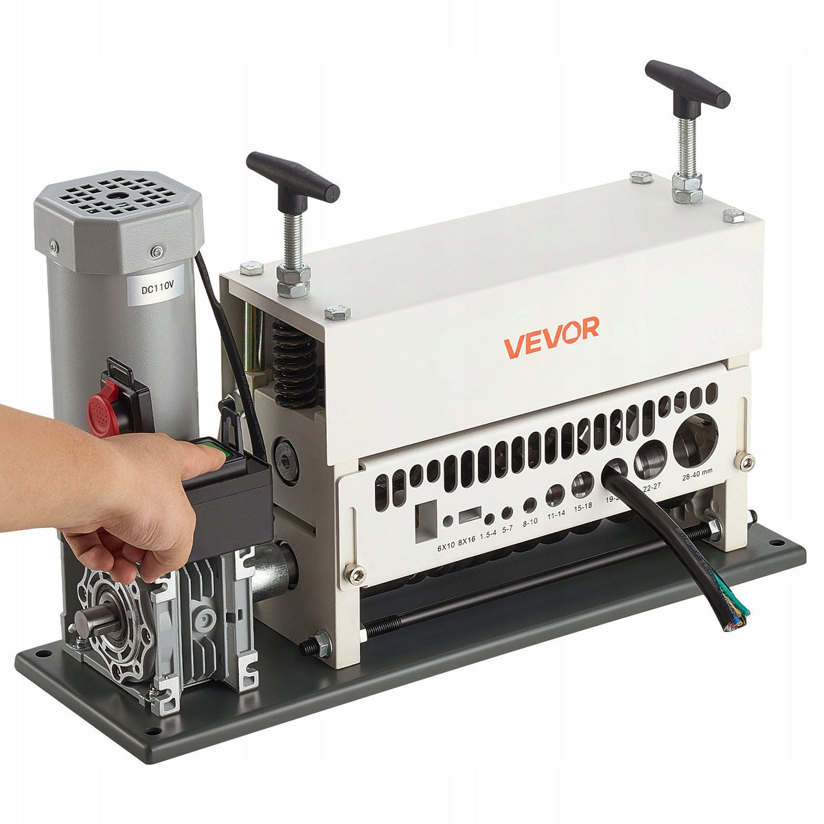 VEVOR ELEKTRYCZNA ŚCIĄGACZKA IZOLACJI 1.5-40 MM 11 KANAŁÓW MOCNA 370W