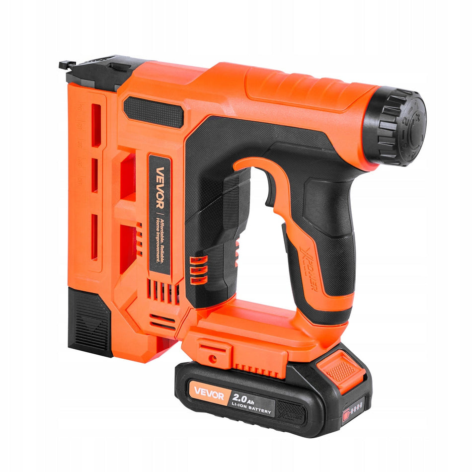 ELEKTRYCZNY PISTOLET DO GWOŹDZI VEVOR 2 W 1 ZSZYWACZ 18MM AKUMULATOROWY