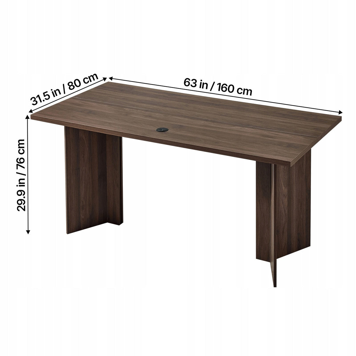 BIURKO BIUROWE VEVOR EXECUTIVE 160 CM SOLIDNE NOWOCZESNE DUŻA POWIERZCHNIA