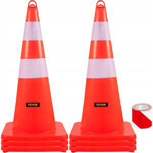 PACHOŁEK DROGOWY VEVOR 73 CM 6-CZĘŚCIOWY ZESTAW PVC ODBLASKOWY SOLIDNY
