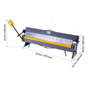 VEVOR GIĘTARKA PRASA KRAWĘDZIOWA 1270 MM 16 GAUGE MOCNA PRECYZYJNA
