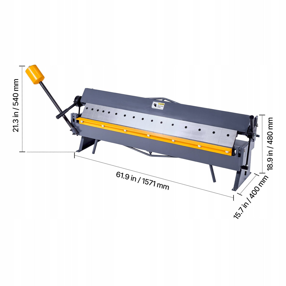 VEVOR GIĘTARKA PRASA KRAWĘDZIOWA 1270 MM 16 GAUGE MOCNA PRECYZYJNA