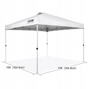 VEVOR ALTANA OGRODOWA SKŁADANA 304X304 CM BIAŁA RAMA STALOWA 250D PU