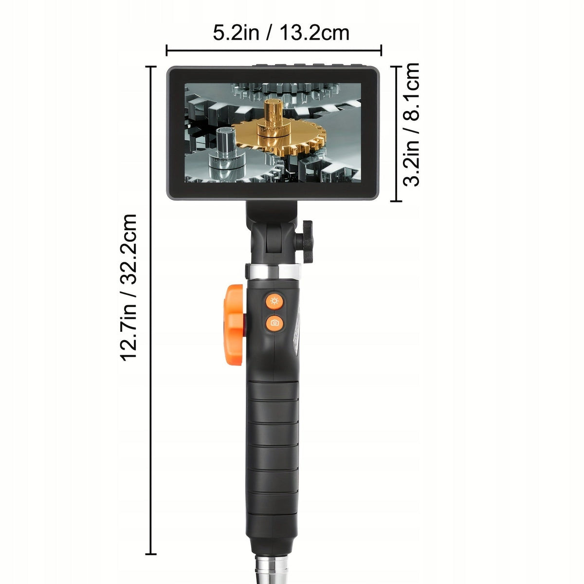 Endoskop VEVOR 180°, kamera 6,4 mm, ekran IPS 5 cali, przewód 1,5 m