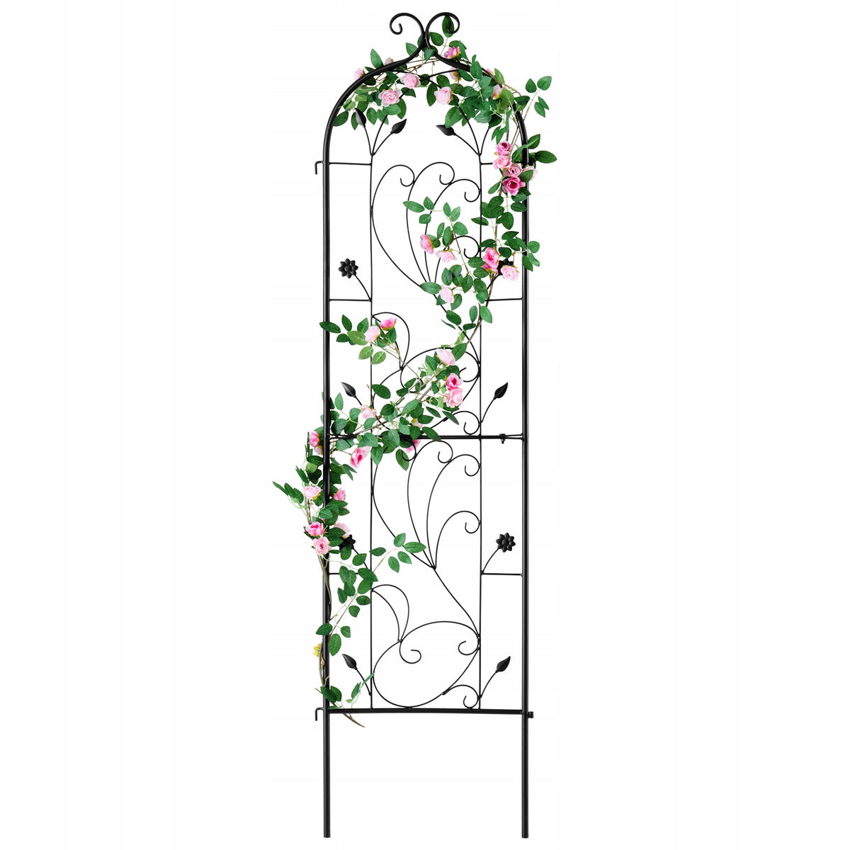 SOLIDNA METALOWA KRATKA VEVOR 38X152 CM NA ROŚLINY PNĄCE CZARNA PREMIUM