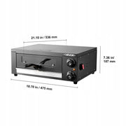 PROFESJONALNY PIEC ELEKTRYCZNY DO PIZZY VEVOR 30 CM 1450W 25-300 C STOŁOWY
