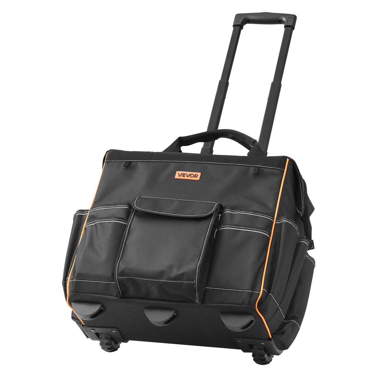 TORBA NARZĘDZIOWA VEVOR NA KÓŁKACH 50 KG 25 KIESZENI ALUMINIOWA RĄCZKA