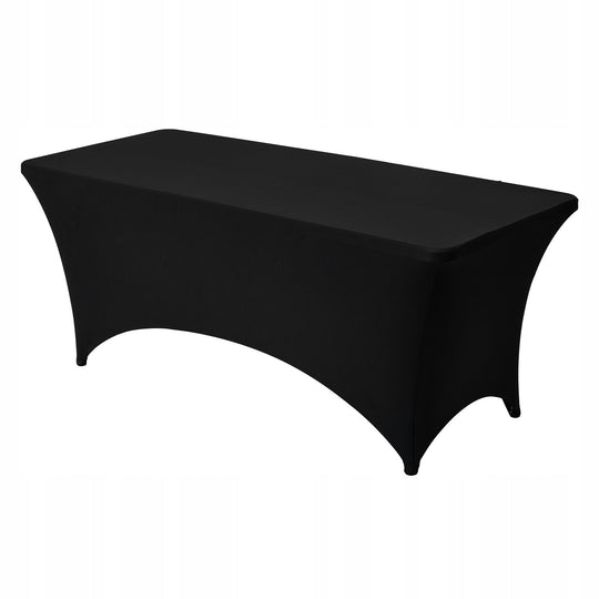 VEVOR 3X ELASTYCZNY OBRUS ZE SPANDEXU NA STÓŁ 183X76 CM CZARNY PREMIUM