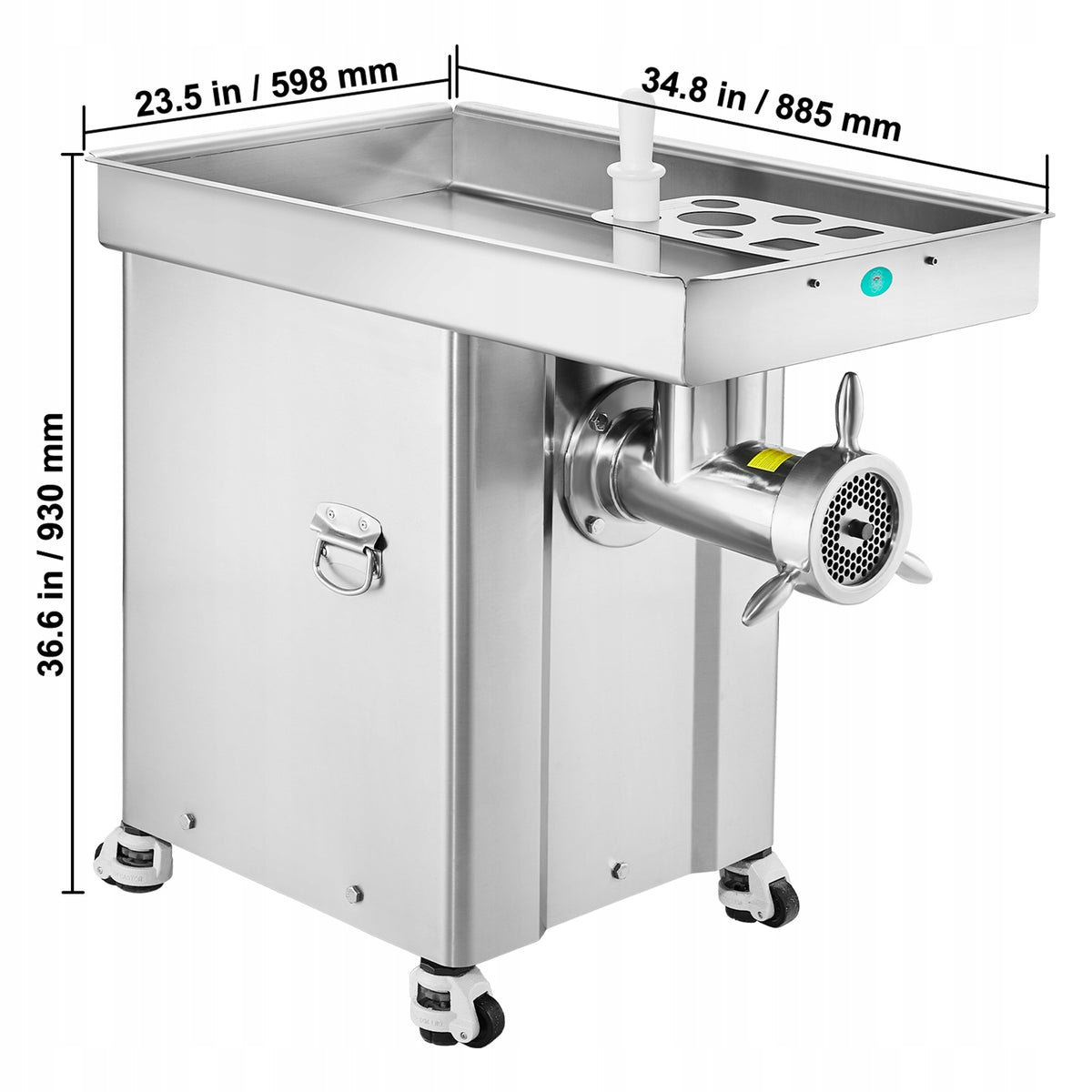 PROFESJONALNA ELEKTRYCZNA MASZYNKA DO MIELENIA MIĘSA VEVOR 4000W 16 65KG