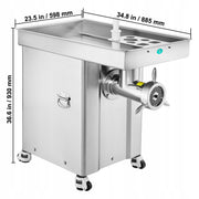 PROFESJONALNA ELEKTRYCZNA MASZYNKA DO MIELENIA MIĘSA VEVOR 4000W 16 65KG
