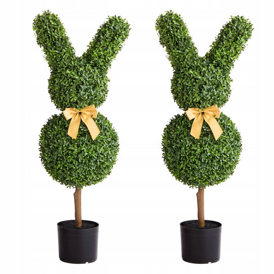 VEVOR SZTUCZNE DRZEWKO TOPIARY KRÓLIK 2 SZT 914MM MOCNE ODPORNE NA WARUNKI