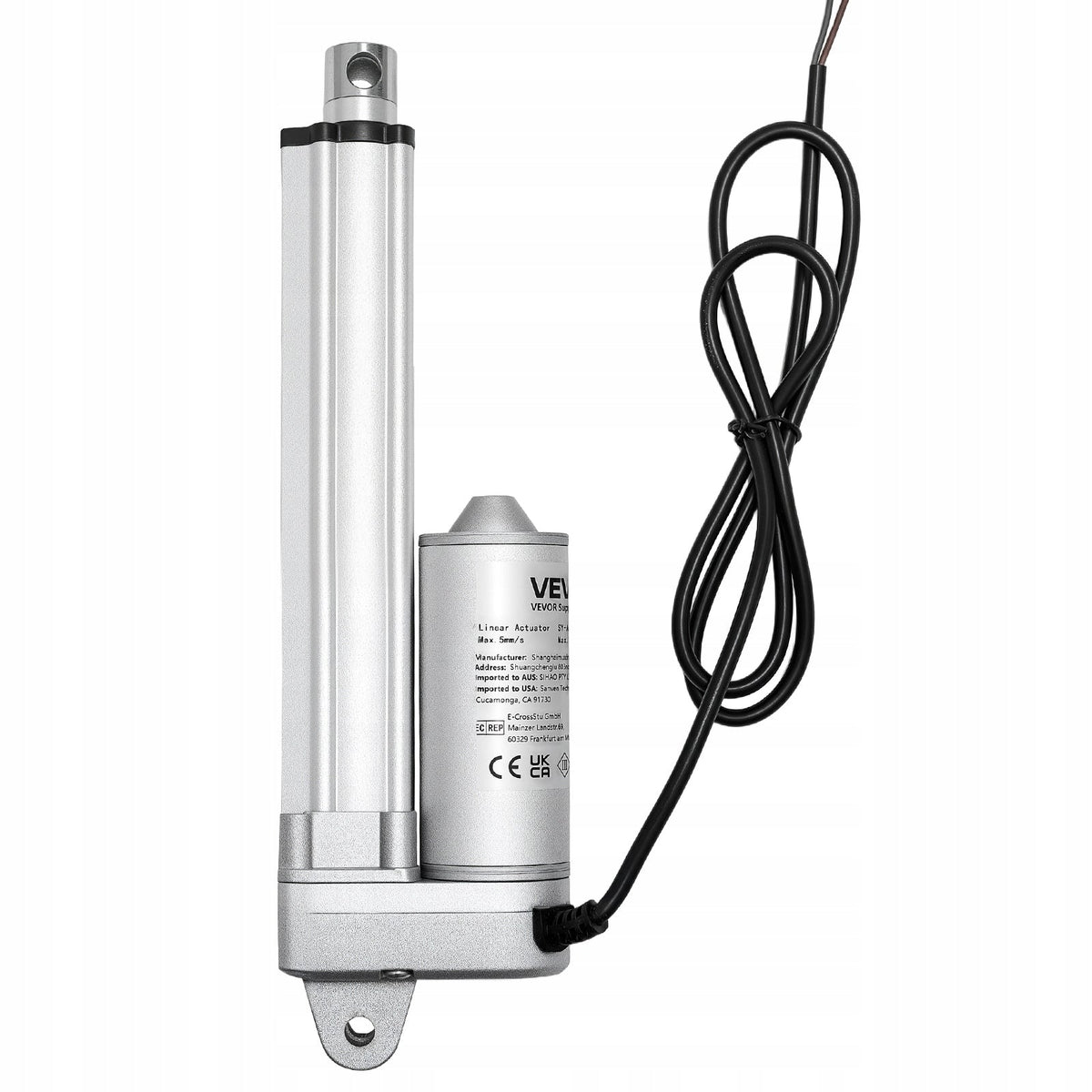 SIŁOWNIK LINIOWY VEVOR 12V IP65 3000N 101.6MM MOCNY SOLIDNY WODOODPORNY