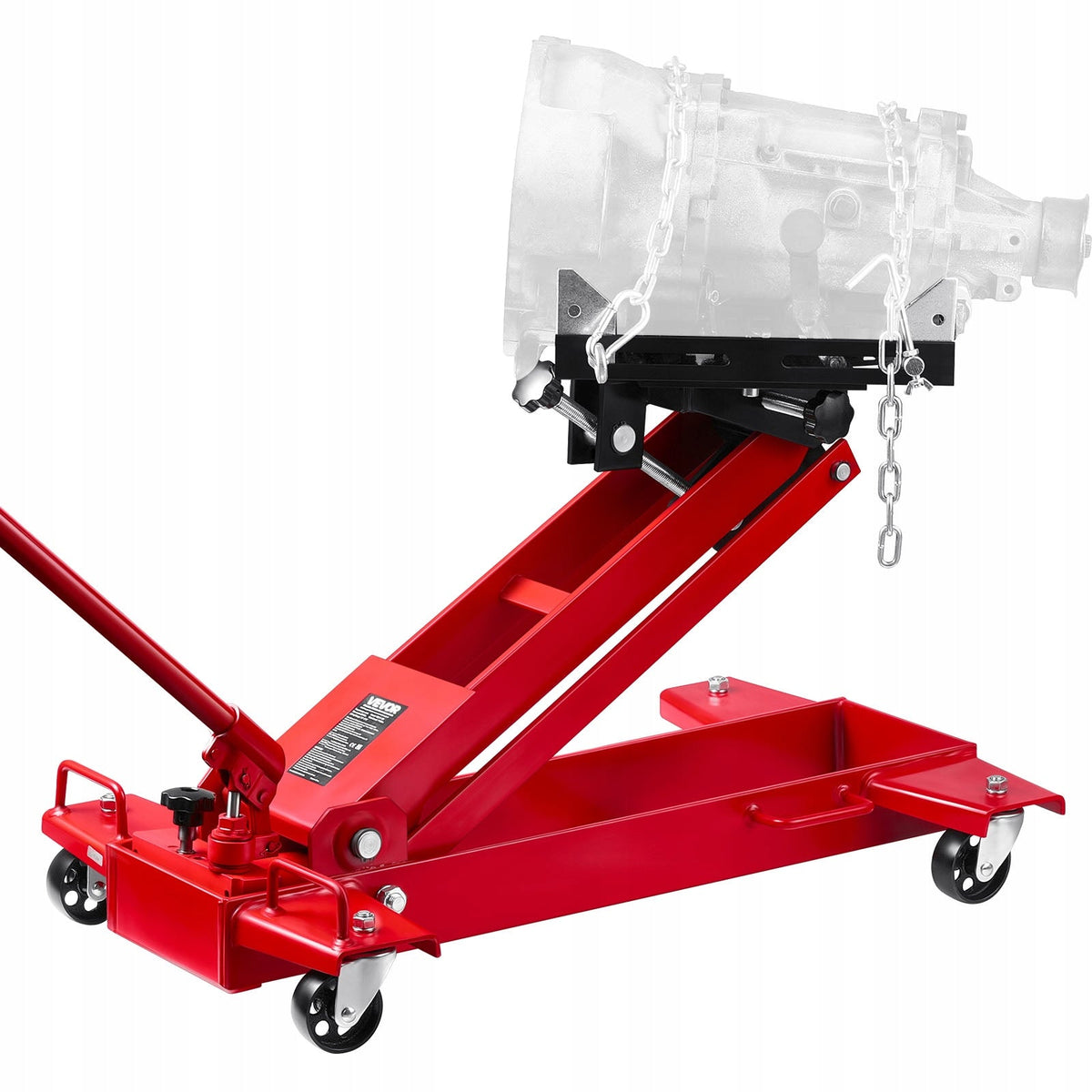 PODNOŚNIK SAMOCHODOWY VEVOR HYDRAULICZNY 1T NISKI PROFIL ŻELIWNE KOŁA