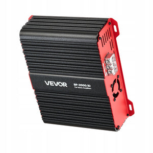 WZMACNIACZ SAMOCHODOWY VEVOR MONOBLOCK 2000W RMS 1 2 4 OHM KLASY D PILOT
