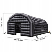 NADMUCHIWANY NAMIOT IMPREZOWY VEVOR 9X6X4M CZARNY 1100W DUŻY I TRWAŁY