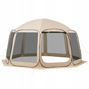 NAMIOT KEMPINGOWY VEVOR 457X421X245 CM IMPREZOWY DLA 12-15 OSÓB BEŻOWY