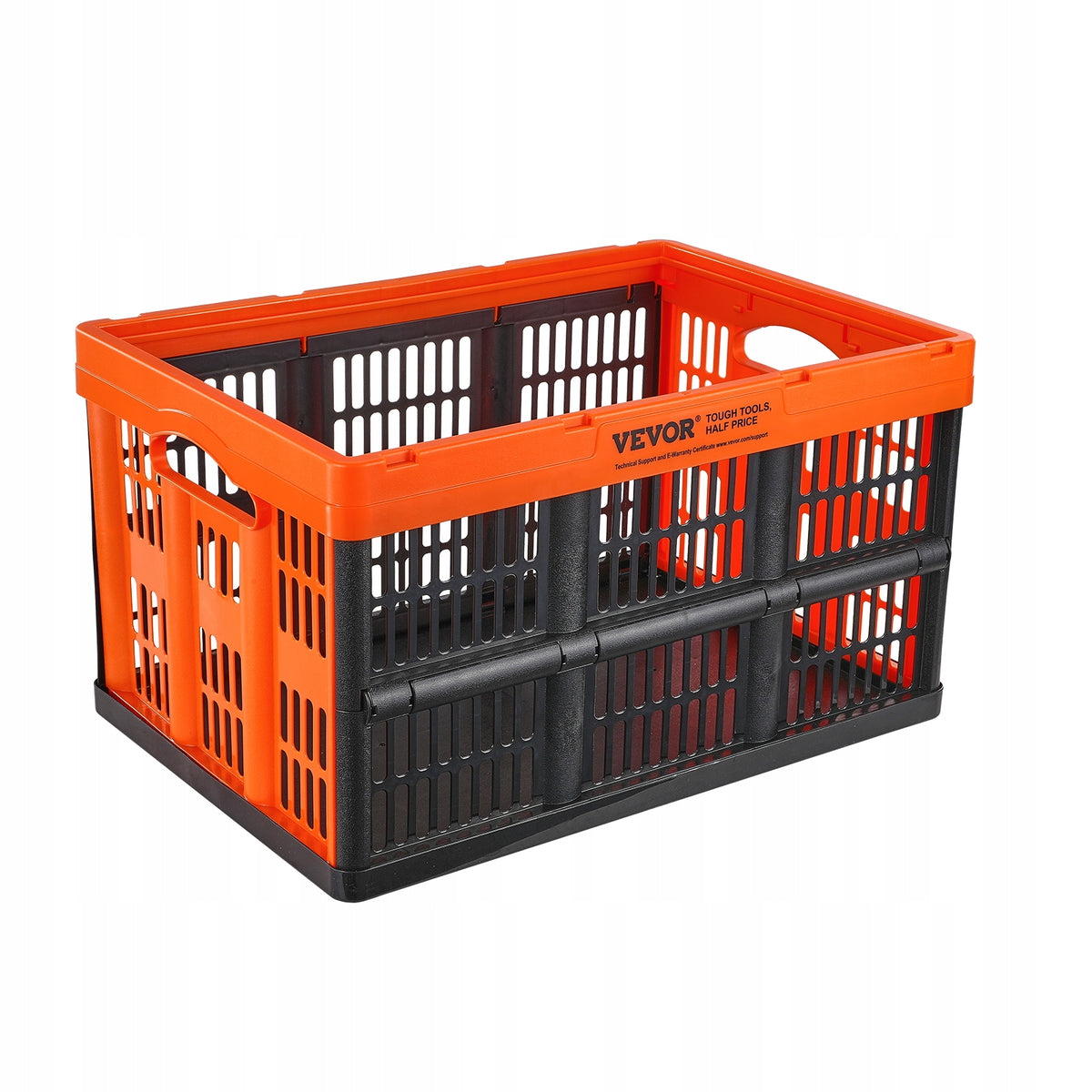 VEVOR ZESTAW 3 SKŁADANYCH PUDEŁEK 45L Z PP MOCNY I ERGONOMICZNY CZARNY