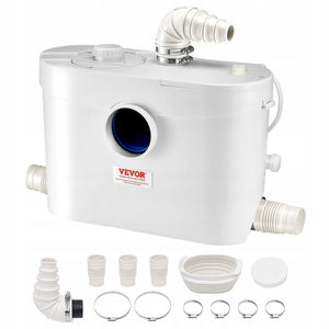 VEVOR STACJA POMP ŚCIEKOWYCH 900W 180L MIN 40FT MOCNA POMPA MACERATOR
