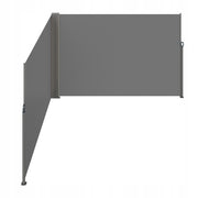 MARKIZA BOCZNA VEVOR 200X600 CM SZARA POLIESTER 180G MOCNA RAMA ŻELAZNA
