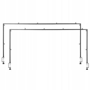 VEVOR DRĄŻEK DO DEKORACJI STOŁU 2 SZT REGULOWANY 330-1066 MM CZARNY