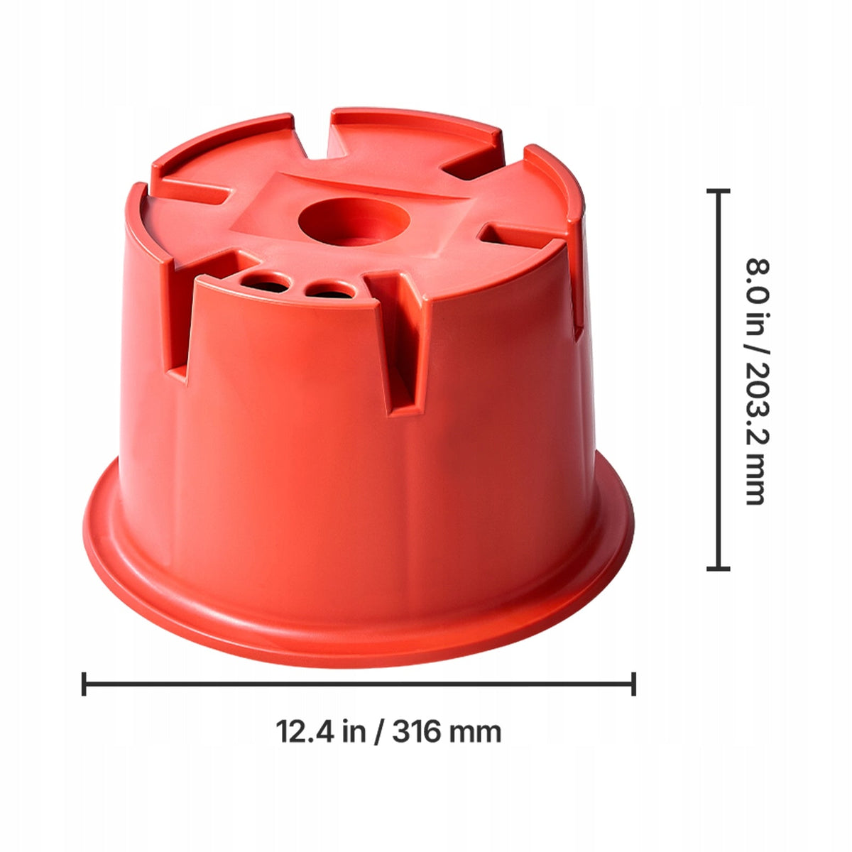 VEVOR MOCNY ZESTAW 6 BLOKÓW PODNOŚNIKA PRZYCZEPY 203 2MM 908KG 2 PODKŁADKI