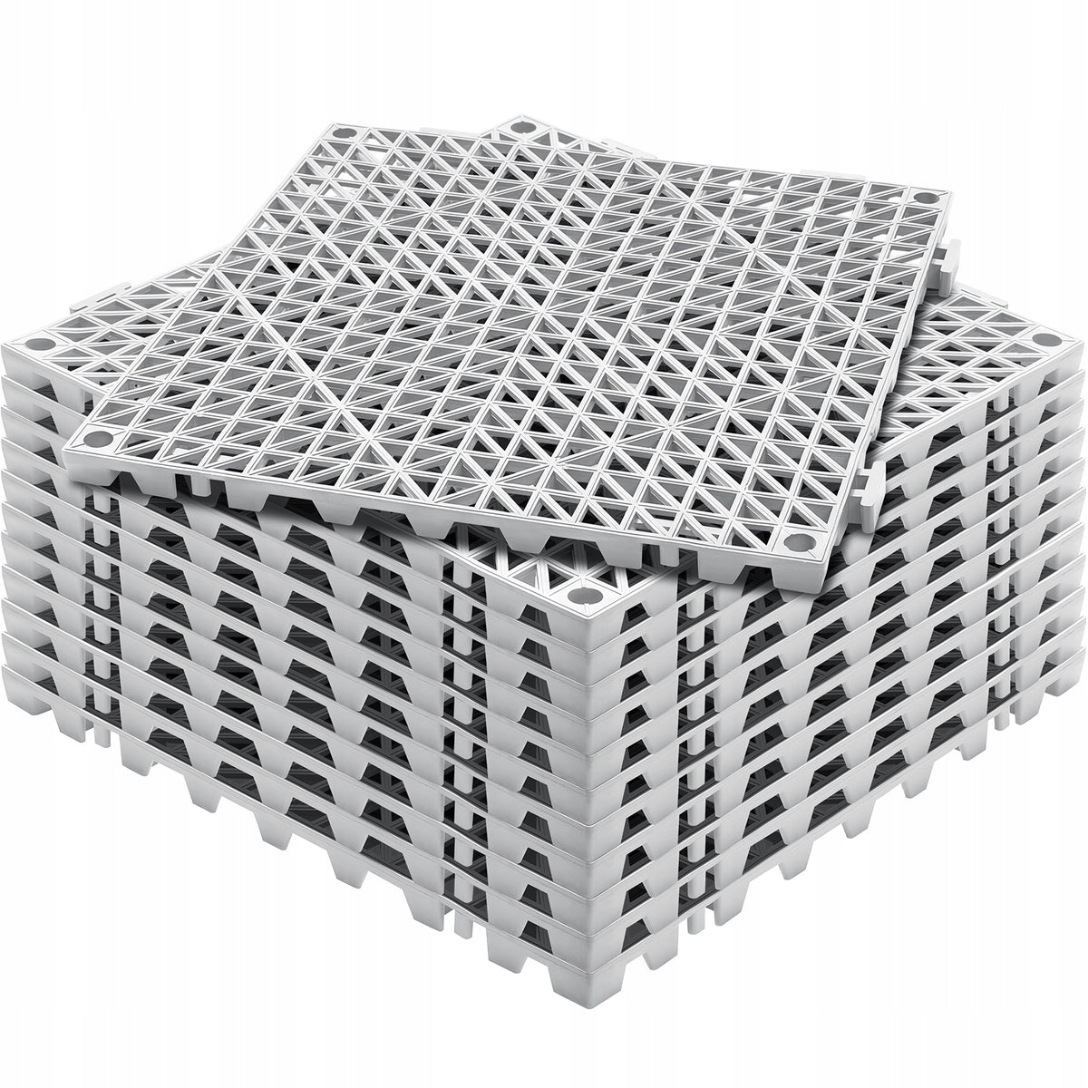 MOCNE PŁYTKI PODŁOGOWE VEVOR INTERLOCKING 12 SZTUK PVC ANTYPOŚLIZGOWE
