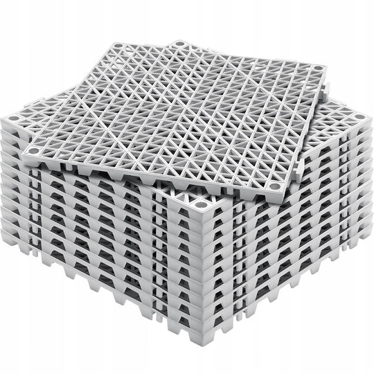 MOCNE PŁYTKI PODŁOGOWE VEVOR INTERLOCKING 12 SZTUK PVC ANTYPOŚLIZGOWE