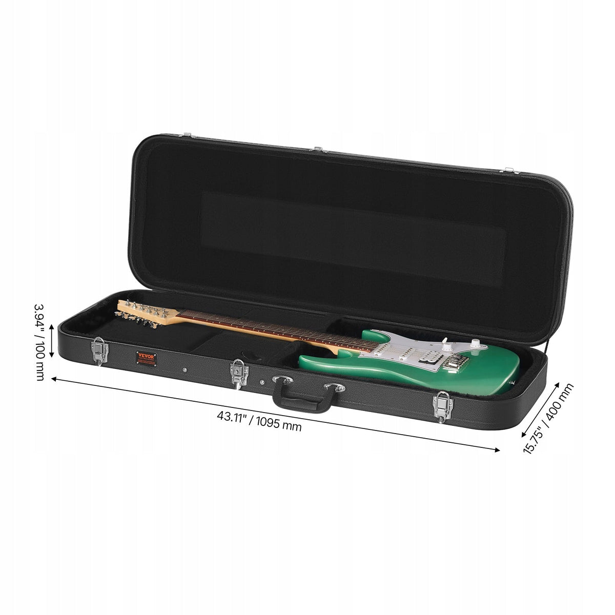 VEVOR FUTERAŁ NA GITARĘ ELEKTRYCZNĄ 1095 MM SOLIDNY WODOODPORNY ZAMEK