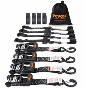 VEVOR ZESTAW 4 PASÓW MOCUJĄCYCH 0 025 X 4 6 M PAS MOCUJĄCY 998 KG PREMIUM
