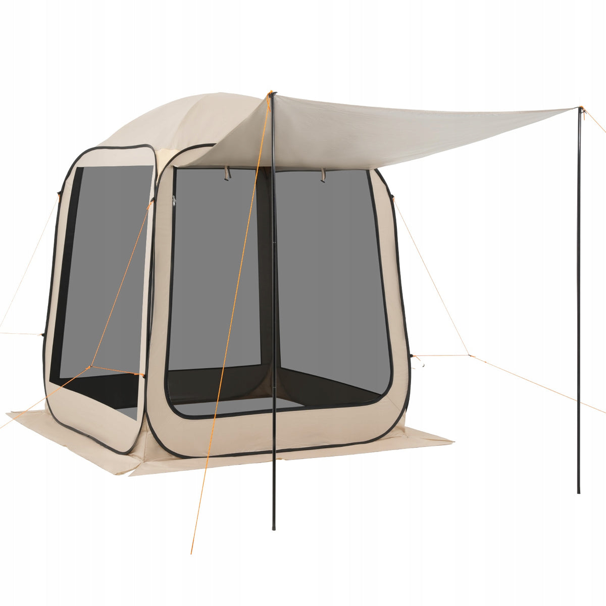 NAMIOT KEMPINGOWY VEVOR 182X182X219 CM ROZKŁADANY 4-6 OSÓB BEŻOWY PREMIUM