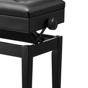 VEVOR REGULOWANA ŁAWKA DO PIANINA Z SCHOWKIEM I PODUSZKĄ 56X34X49 CM