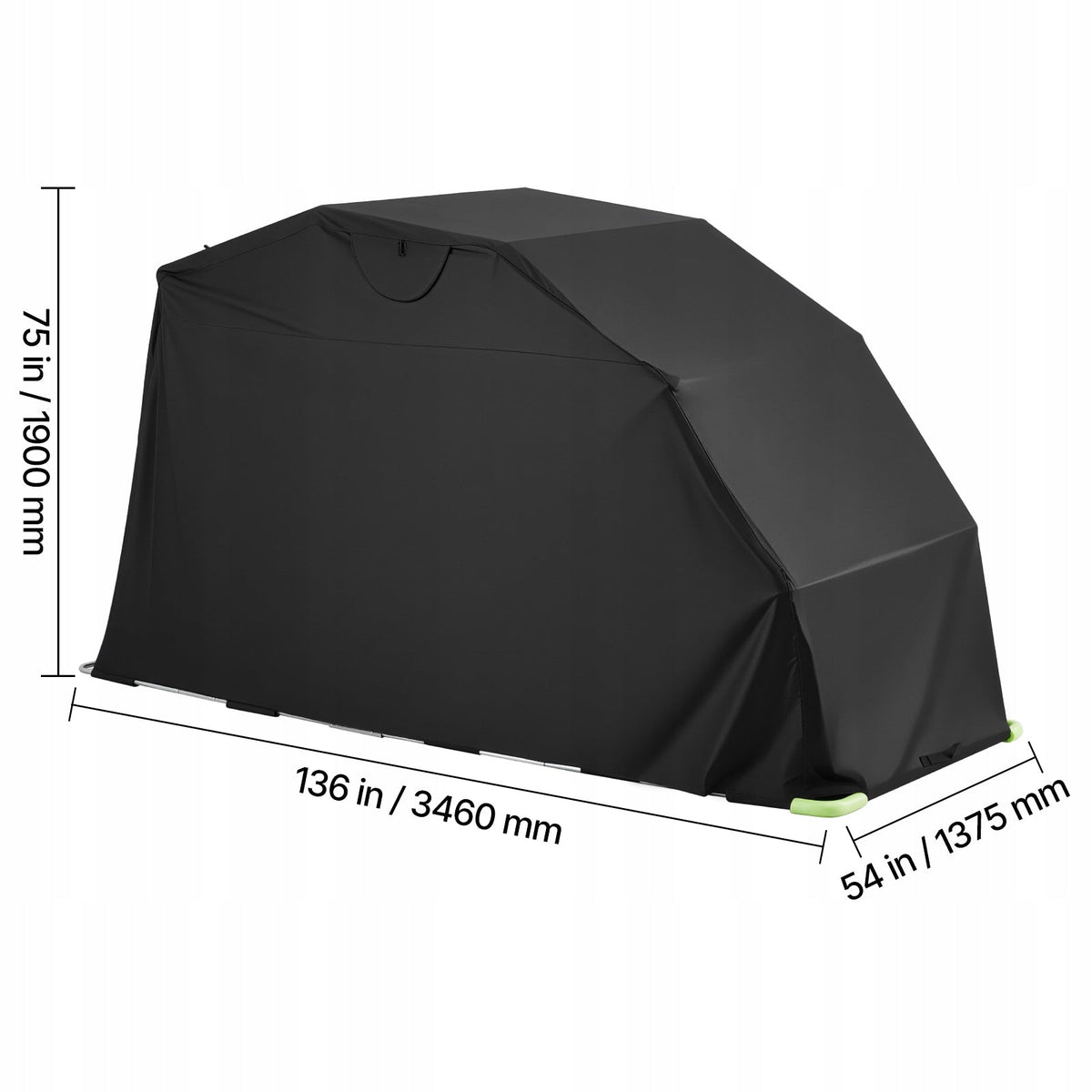 PREMIUM NAMIOT MOTOCYKLOWY VEVOR 3460X1375X1900 MM SOLIDNY POKROWIEC GARAŻ
