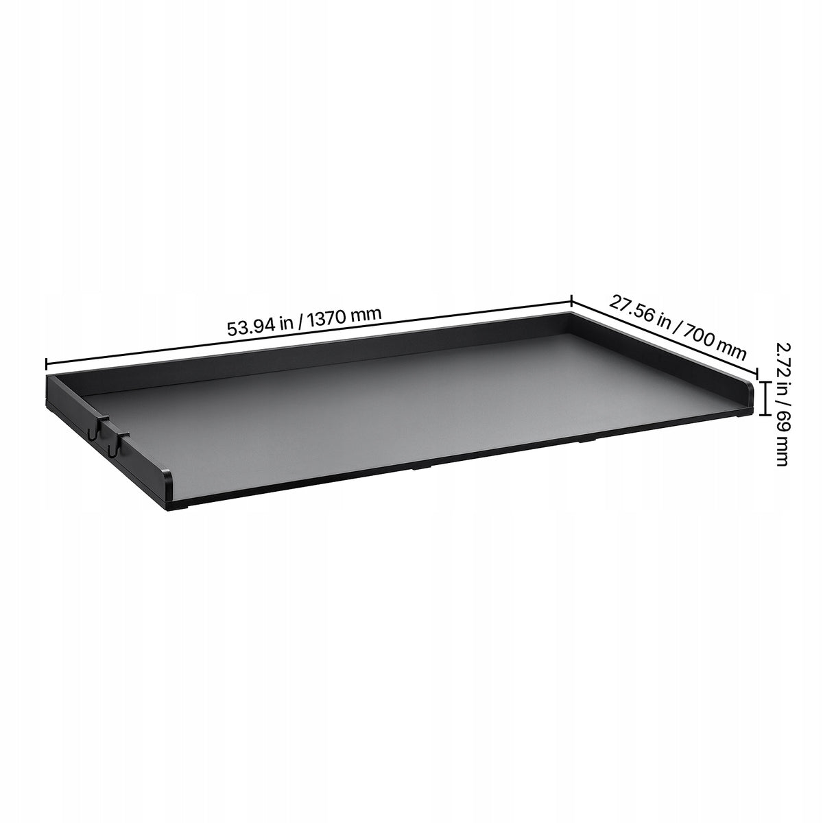 VEVOR BLAT DREWNIANY DO PRALKI I SUSZARKI 1370X700X69MM PREMIUM CZARNY