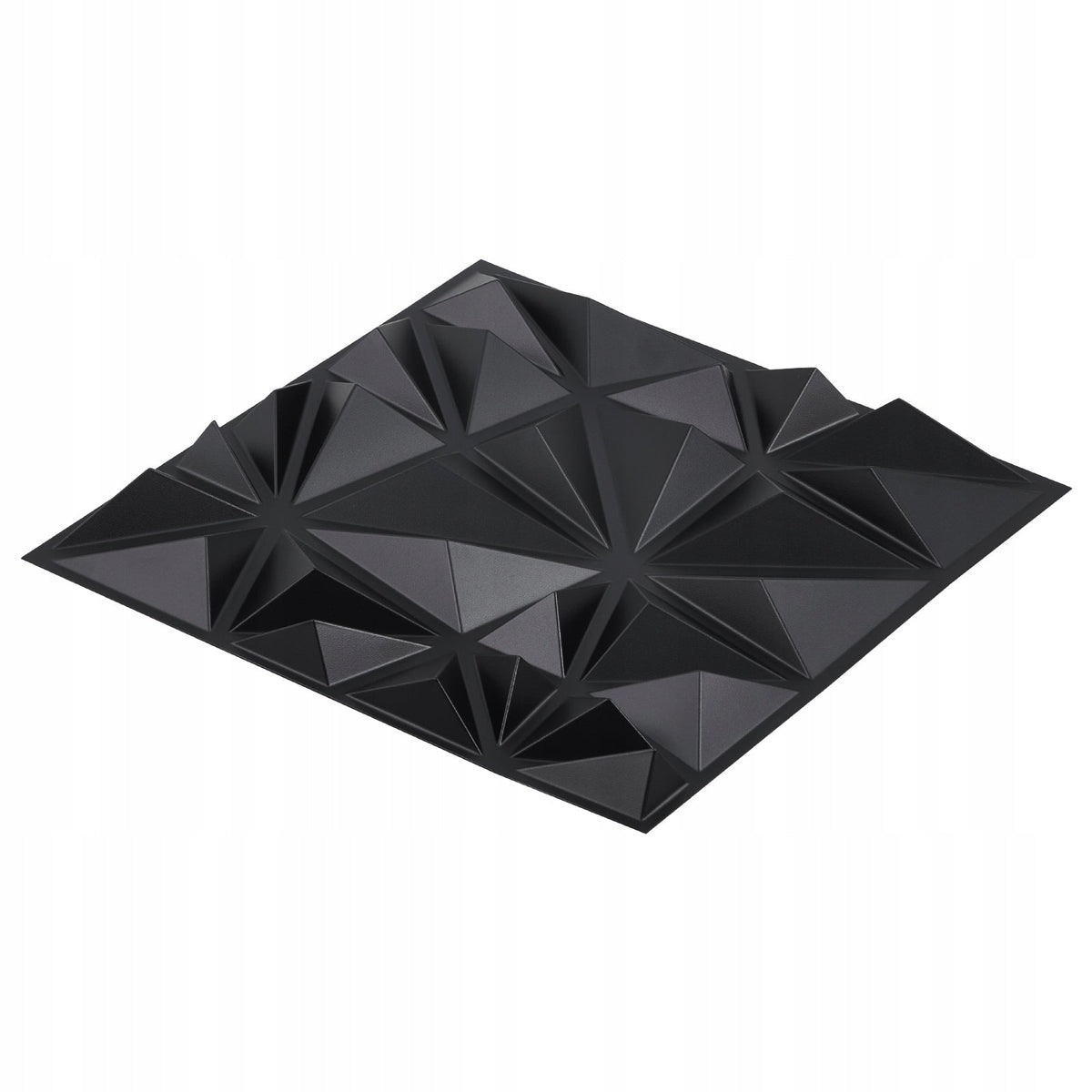 PANELE ŚCIENNE VEVOR 3D 33 SZT 30X30 CM PVC DIAMENT MATOWY CZARNY PREMIUM