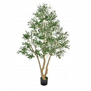 VEVOR SZTUCZNE DRZEWO OLIWNE 180CM Z CZARNĄ DONICZKĄ REALISTYCZNE LIŚCIE