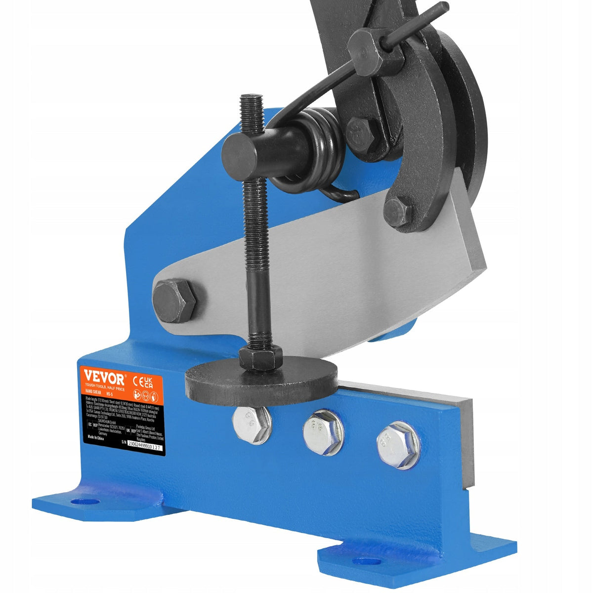 VEVOR NOŻYCE DŹWIGNIOWE RĘCZNE 110 MM STOŁOWE NOŻYCE DO BLACHY MOCNE
