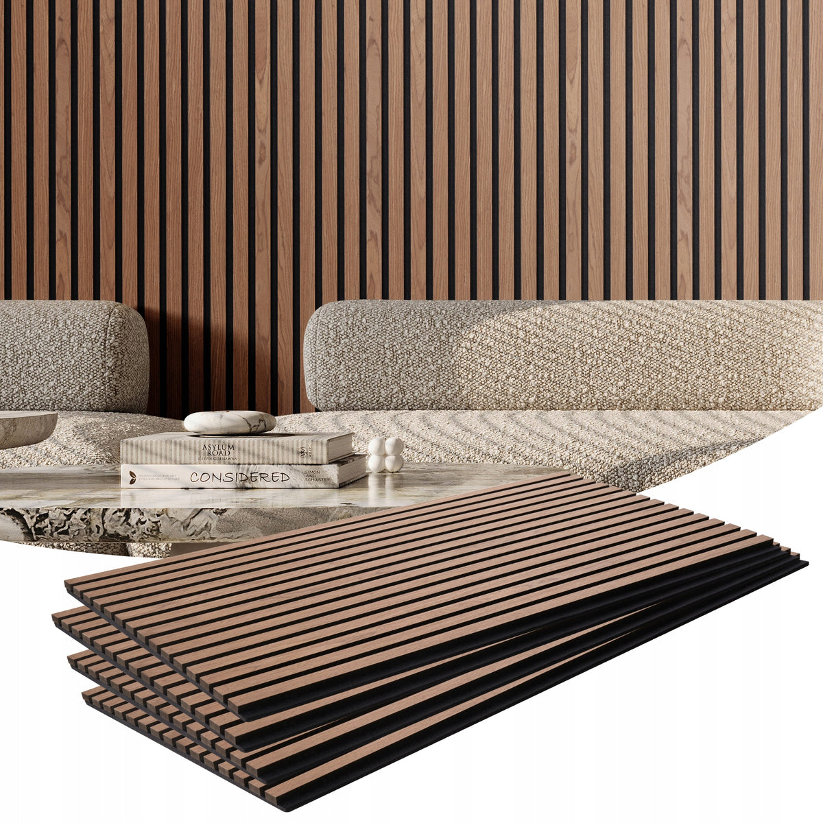 PROFESJONALNE PANELE AKUSTYCZNE VEVOR 1200X600X21 MM MEBLE ŚCIENNE