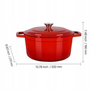 VEVOR ŻELIWNY GARNEK EMALIOWANY 5.68L DO PIECZENIA CHLEBA MOCNY SOLIDNY