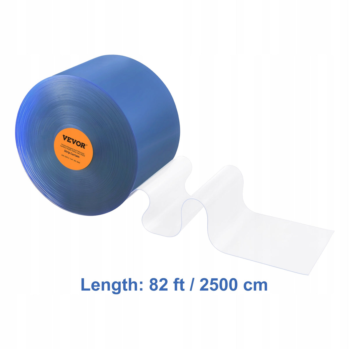 ZASŁONA PASKOWA VEVOR PCV 24M X 20CM X 2MM PRZEZROCZYSTA MOCNA TRWAŁA