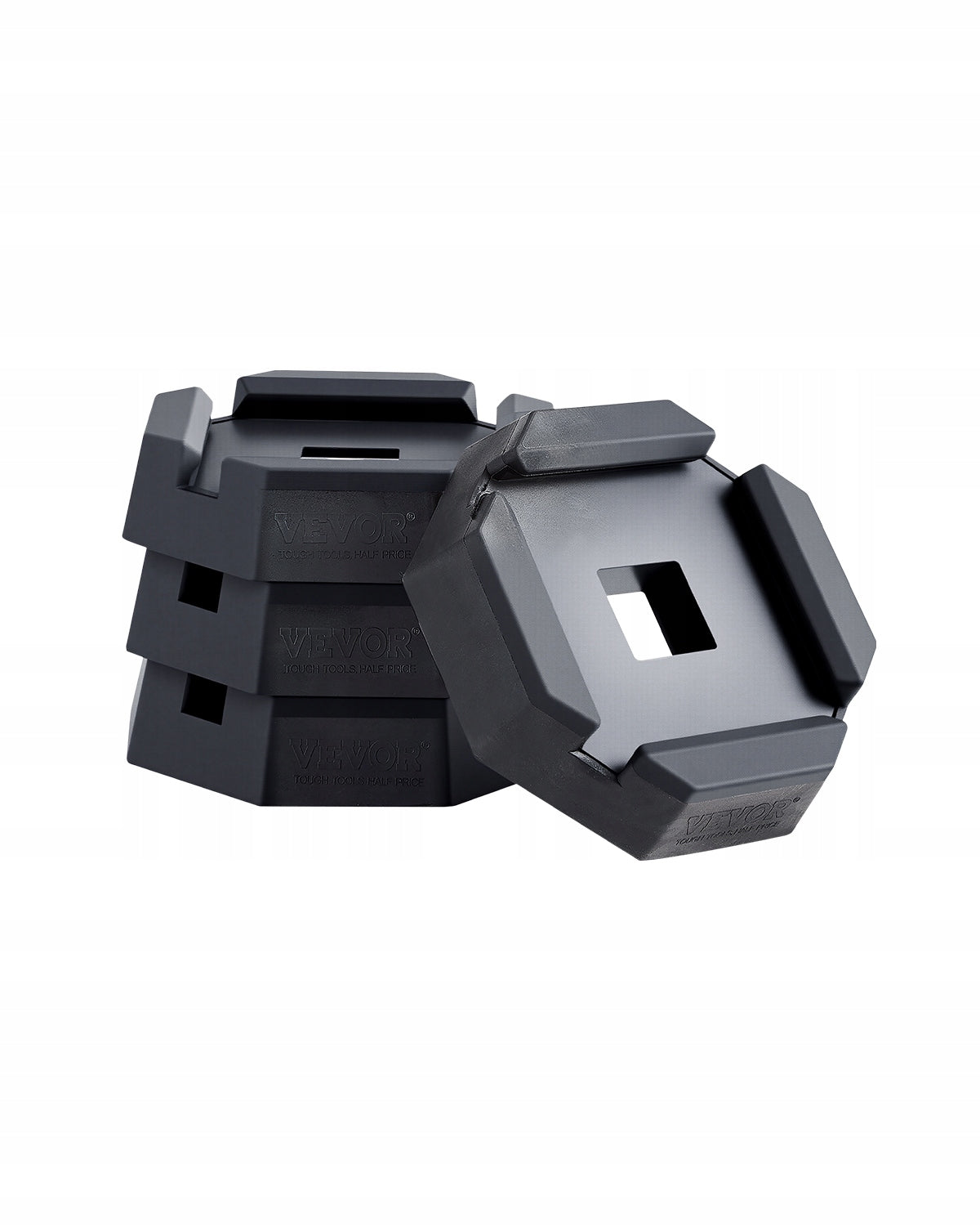 VEVOR 4-PAK GUMOWYCH PODKŁADEK POZIOMUJĄCYCH DO PRZYCZEP KEMPINGOWYCH