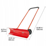 ŁOPATA DO ŚNIEGU VEVOR NA KÓŁKACH 955 MM DWUKIERUNKOWA MOCNA PŁUG