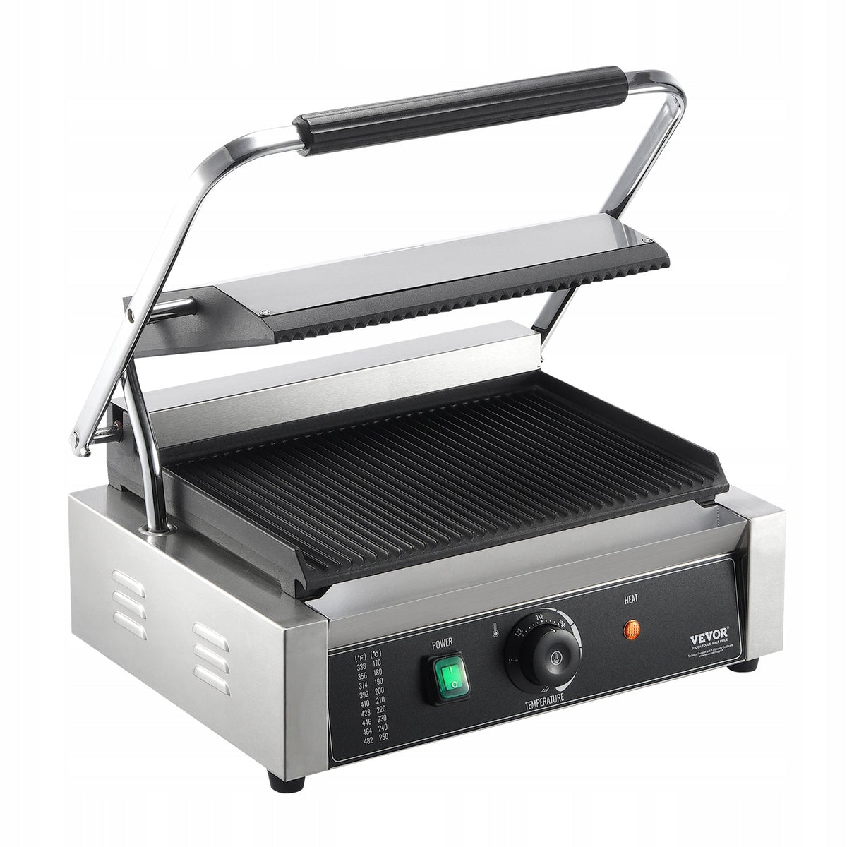 PROFESJONALNY GRILL KONTAKTOWY VEVOR PANINI 2200W STAL NIERDZEWNA