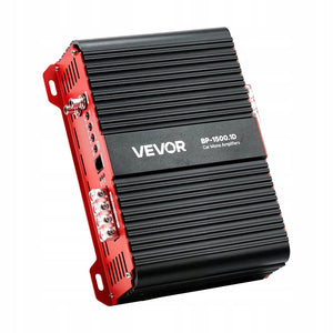 WZMACNIACZ SAMOCHODOWY VEVOR MONOBLOCK 1500W RMS 1 2 4 OHM KLASY D PILOT